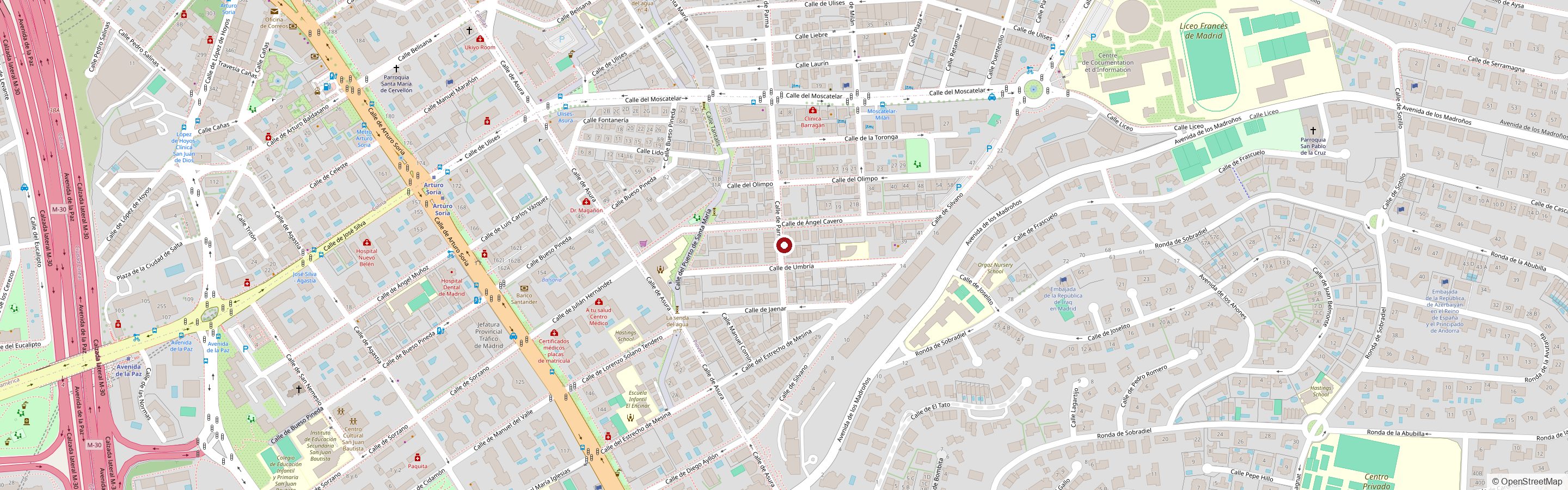 Plano de situación: Calle Silvano 37, 28043 Madrid